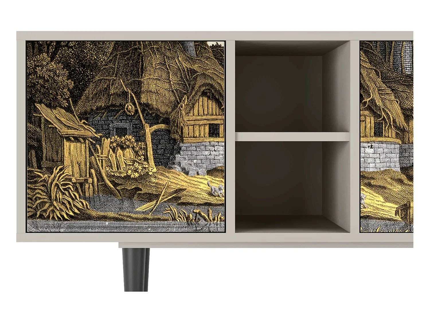Mueble de TV - 150х69х41 cm - T5 - Mill along a River, Areia^ Móvel De Tv