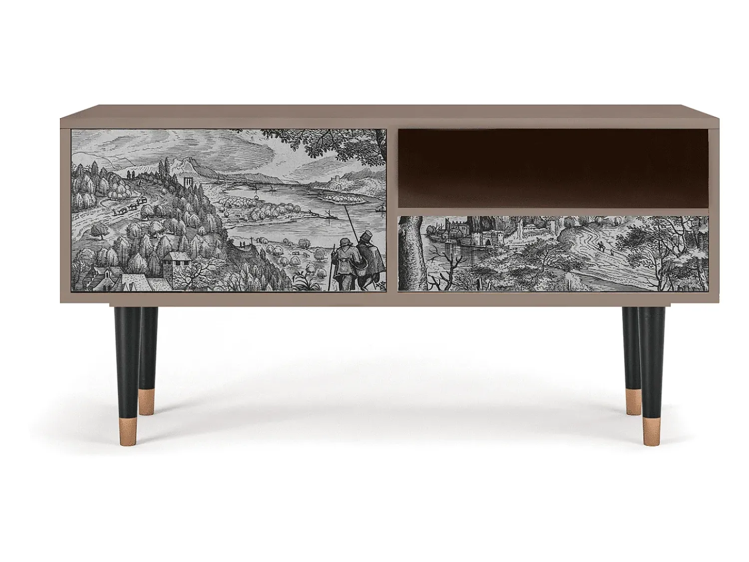 Mueble de TV - 115х59х48 cm - T3 - Milites Requiescentes, Latte^ Móvel De Tv