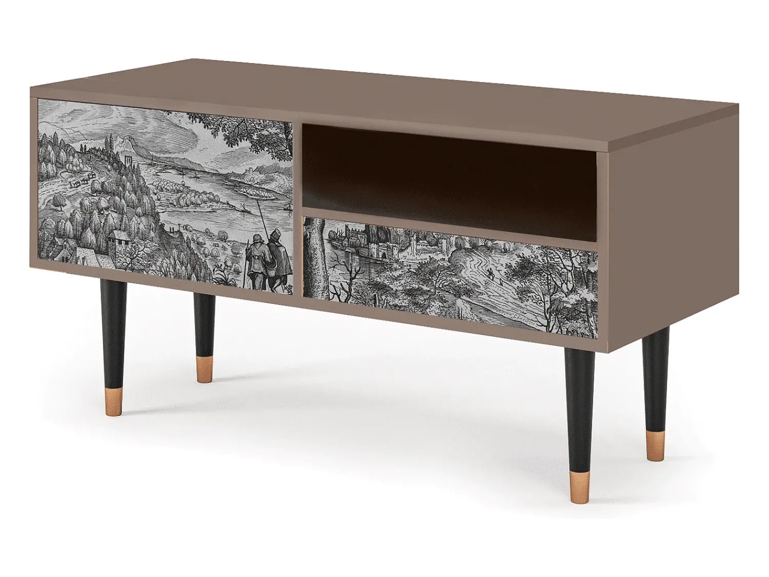 Mueble de TV - 115х59х48 cm - T3 - Milites Requiescentes, Latte^ Móvel De Tv