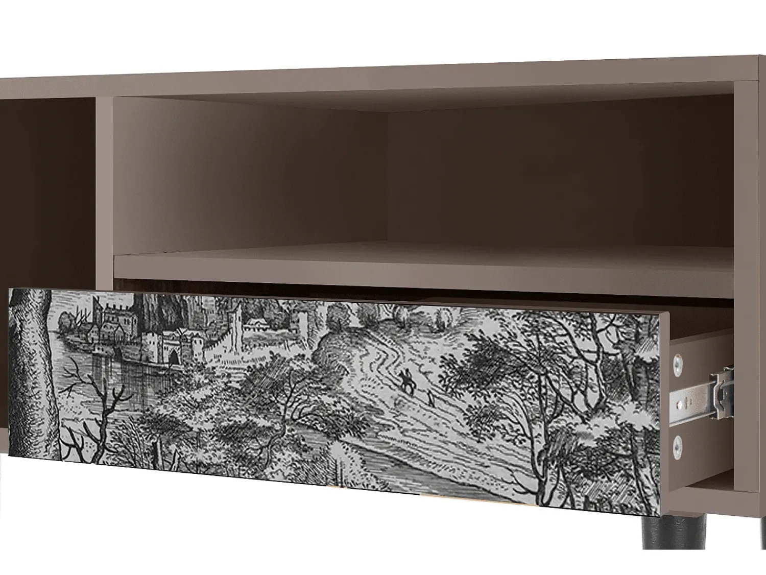 Mueble de TV - 115х59х48 cm - T3 - Milites Requiescentes, Latte^ Móvel De Tv
