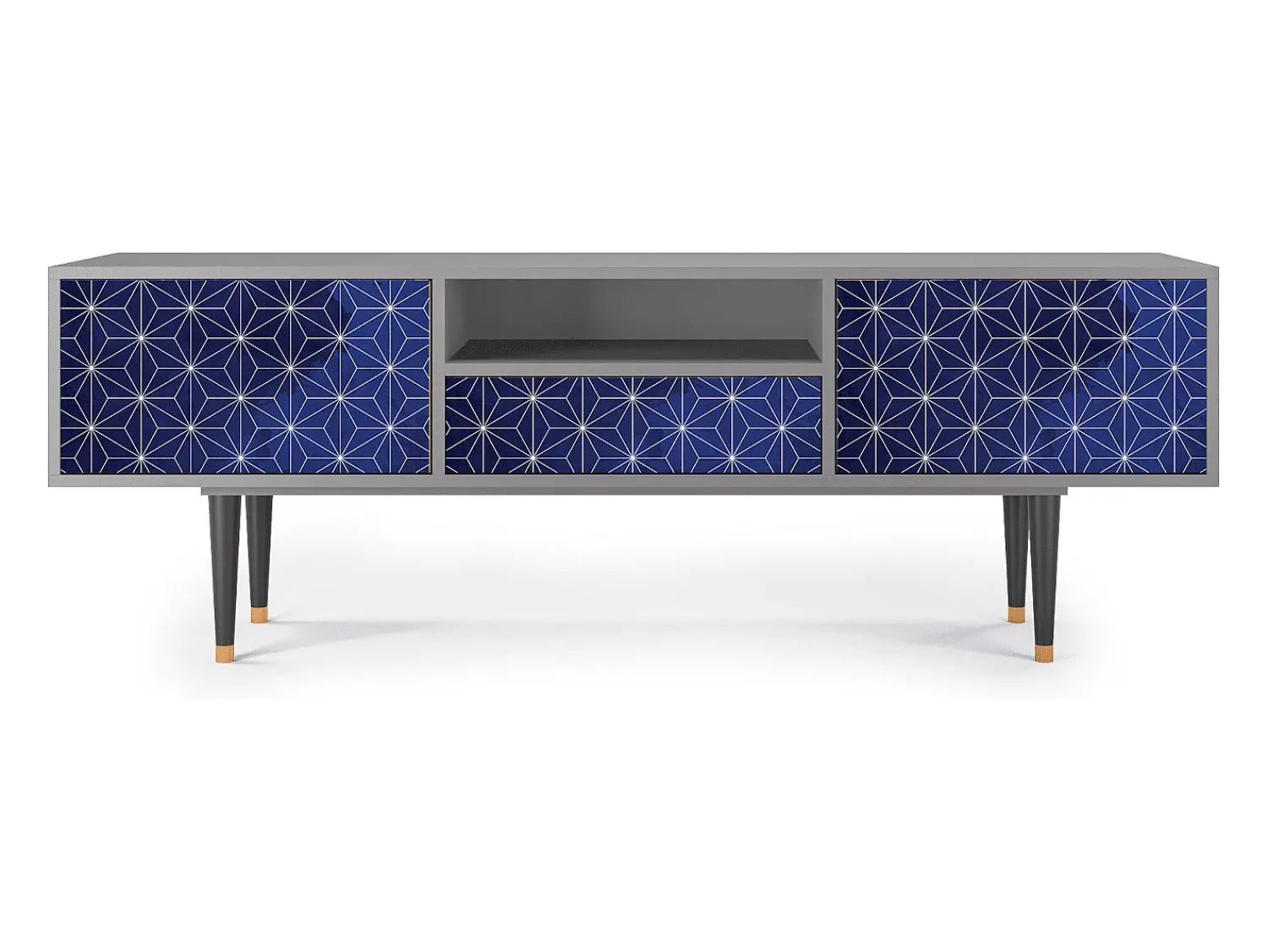 Mueble de TV - 170х59х41 cm - T6 - Milky Way, Cinza Cinzento