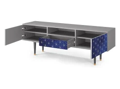 Mueble de TV - 170х59х41 cm - T6 - Milky Way, Cinza Cinzento