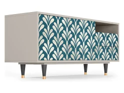 Discount Mueble de TV - 125х56х41 cm - T7 - Milky Tears, Areia Bege