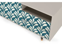 Discount Mueble de TV - 125х56х41 cm - T7 - Milky Tears, Areia Bege