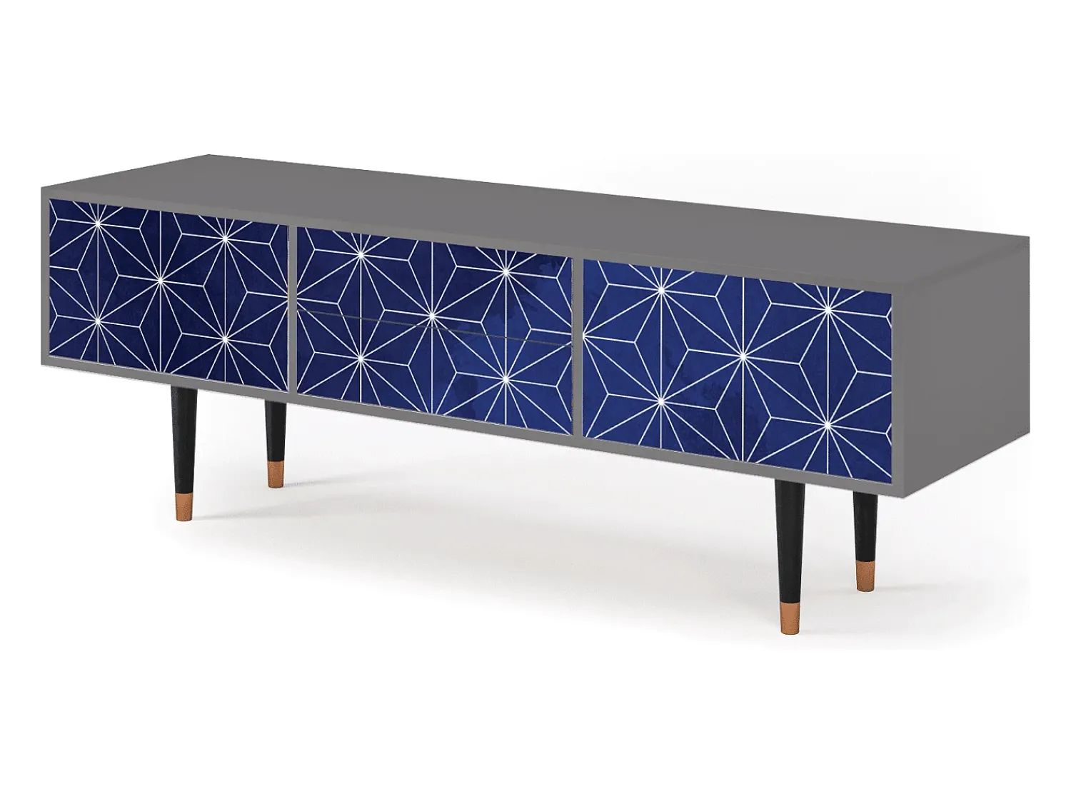 Outlet Mueble de TV - 170х59х48 cm - T4 - Milky Way, Cinza Cinzento