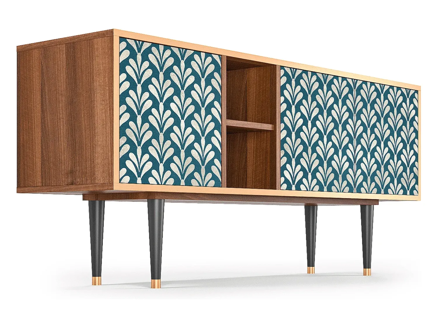 Mueble de TV - 150х69х41 cm - T5 - Milky Tears, Nogueira^ Móvel De Tv