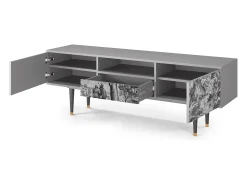 Mueble de TV - 170х59х41 cm - T6 - Milites Requiescentes, Cinza^ Móvel De Tv