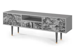 Mueble de TV - 170х59х41 cm - T6 - Milites Requiescentes, Cinza^ Móvel De Tv