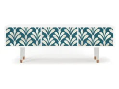 Móvel De Tv| Mueble de TV - 170х59х48 cm - T4 - Milky Tears, Branco Bege
