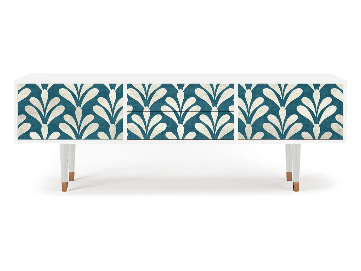 Móvel De Tv| Mueble de TV - 170х59х48 cm - T4 - Milky Tears, Branco Bege