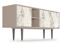 Mueble de TV - 150х69х41 cm - T5 - Milk Marble, Latte^ Móvel De Tv