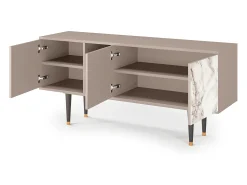 Mueble de TV - 150х69х41 cm - T5 - Milk Marble, Latte^ Móvel De Tv