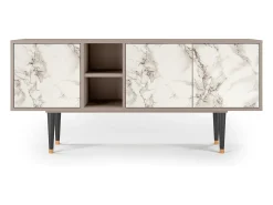 Mueble de TV - 150х69х41 cm - T5 - Milk Marble, Latte^ Móvel De Tv
