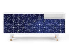 Móvel De Tv| Mueble de TV - 125х56х41 cm - T7 - Milky Way, Branco Bege