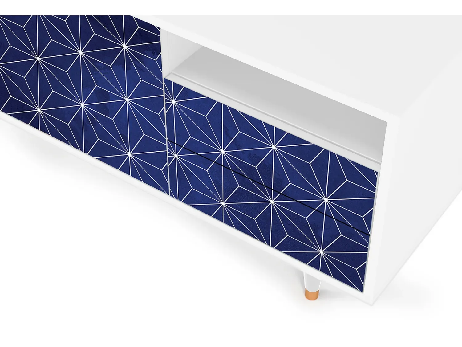 Móvel De Tv| Mueble de TV - 125х56х41 cm - T7 - Milky Way, Branco Bege