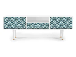 Mueble de TV - 170х59х41 cm - T6 - Milky Tears, Branco Bege