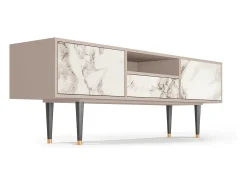 Mueble de TV - 170х59х41 cm - T6 - Milk Marble, Latte Bege