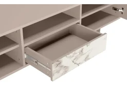 Mueble de TV - 170х59х41 cm - T6 - Milk Marble, Latte Bege