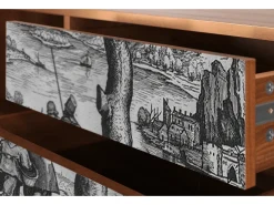 Mueble de TV - 170х59х48 cm - T4 - Milites Requiescentes, Nogueira^ Móvel De Tv