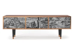 Mueble de TV - 170х59х48 cm - T4 - Milites Requiescentes, Nogueira^ Móvel De Tv