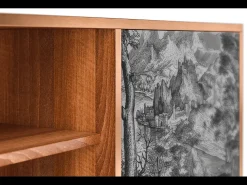 Mueble de TV - 170х69х48 cm - T2 - Milites Requiescentes, Nogueira^ Móvel De Tv