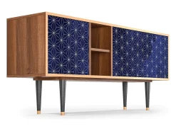 Móvel De Tv* Mueble de TV - 150х69х41 cm - T5 - Milky Way, Nogueira Castanho