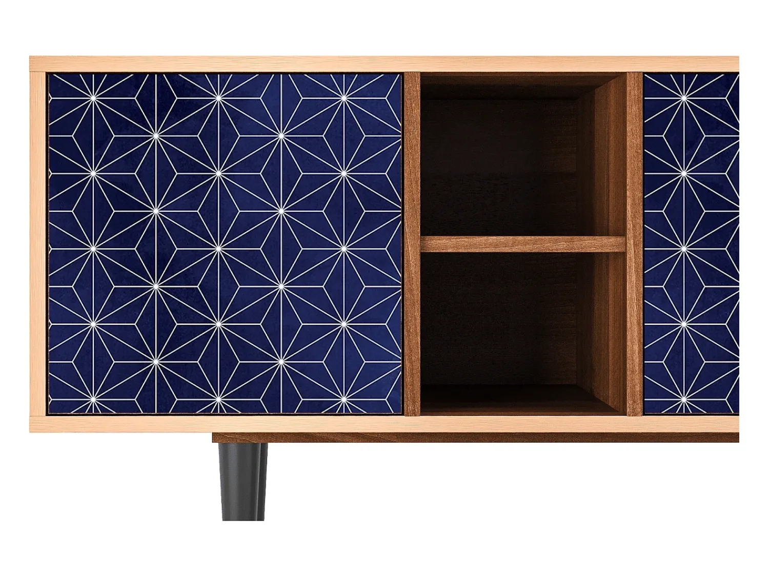 Móvel De Tv* Mueble de TV - 150х69х41 cm - T5 - Milky Way, Nogueira Castanho