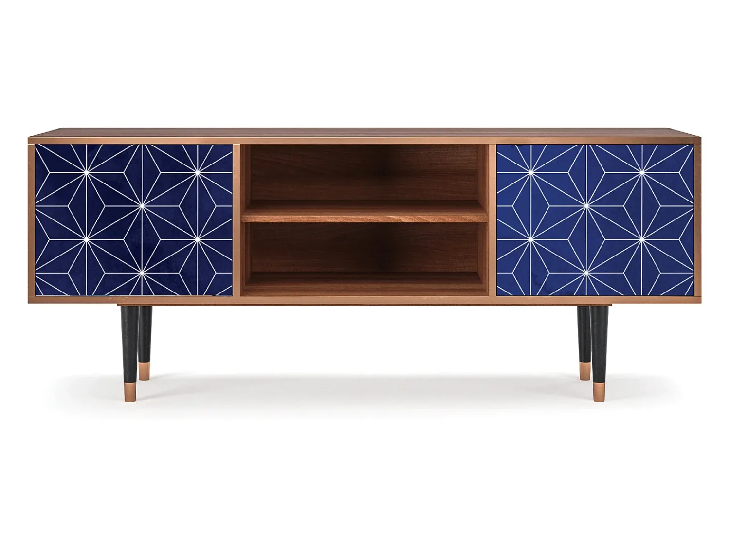 Online Mueble de TV - 170х69х48 cm - T2 - Milky Way, Nogueira Castanho