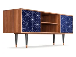 Online Mueble de TV - 170х69х48 cm - T2 - Milky Way, Nogueira Castanho