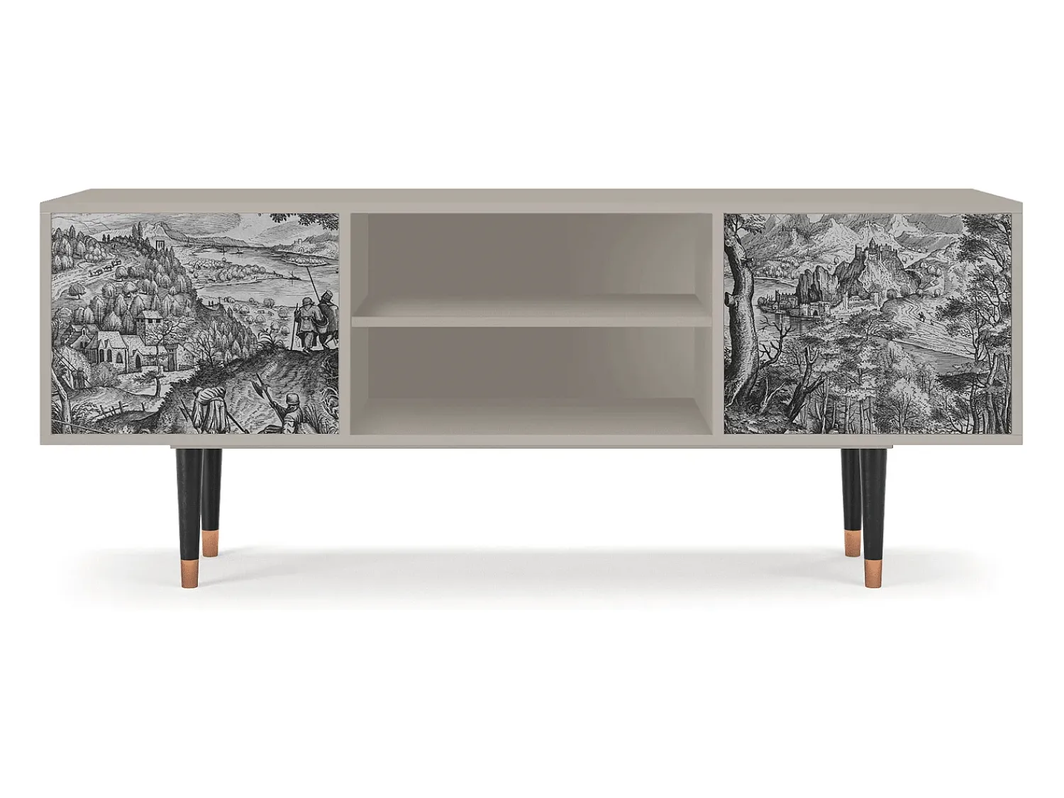 Móvel De Tv| Mueble de TV - 170х69х48 cm - T2 - Milites Requiescentes, Areia Bege