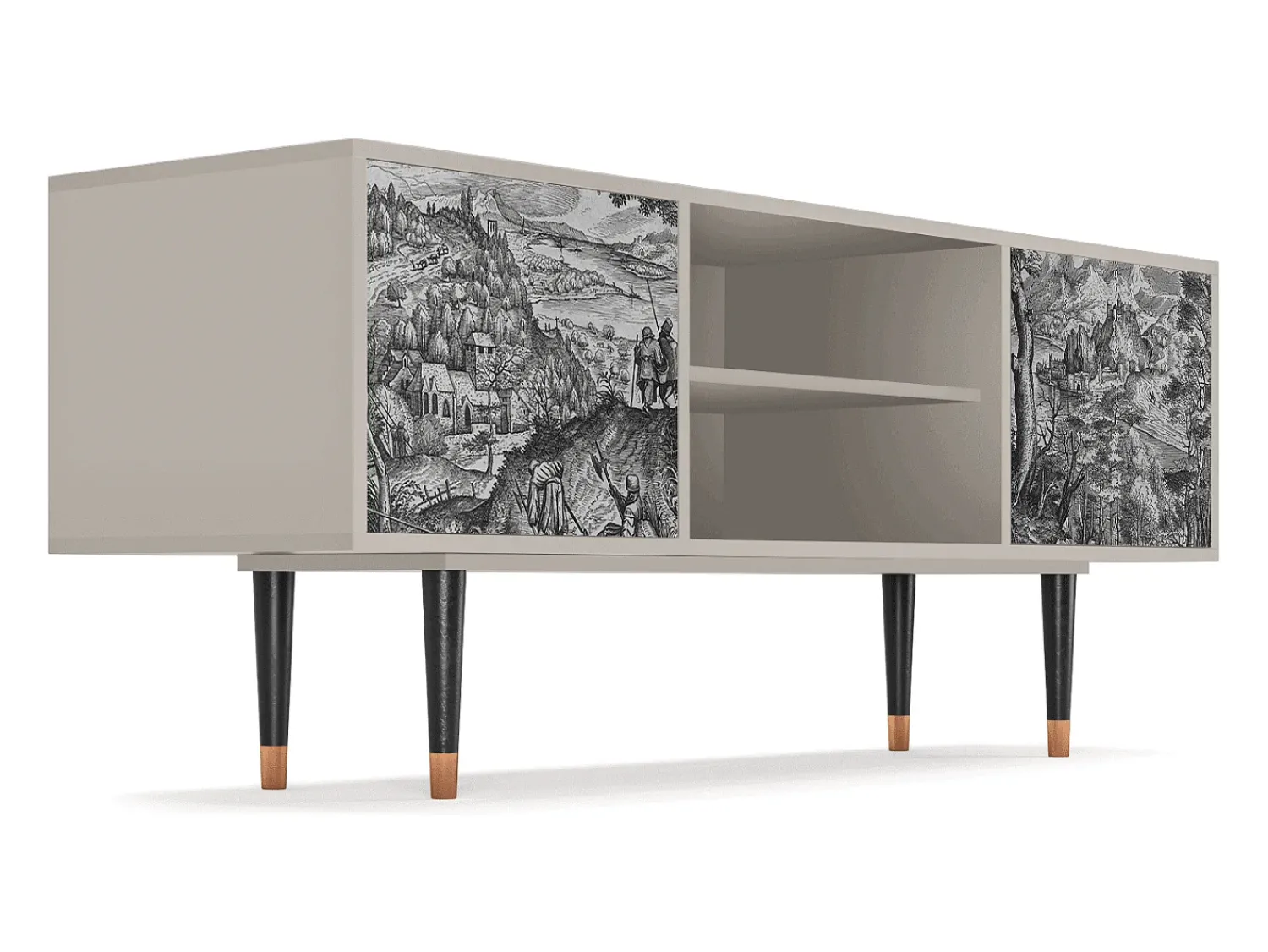 Móvel De Tv| Mueble de TV - 170х69х48 cm - T2 - Milites Requiescentes, Areia Bege