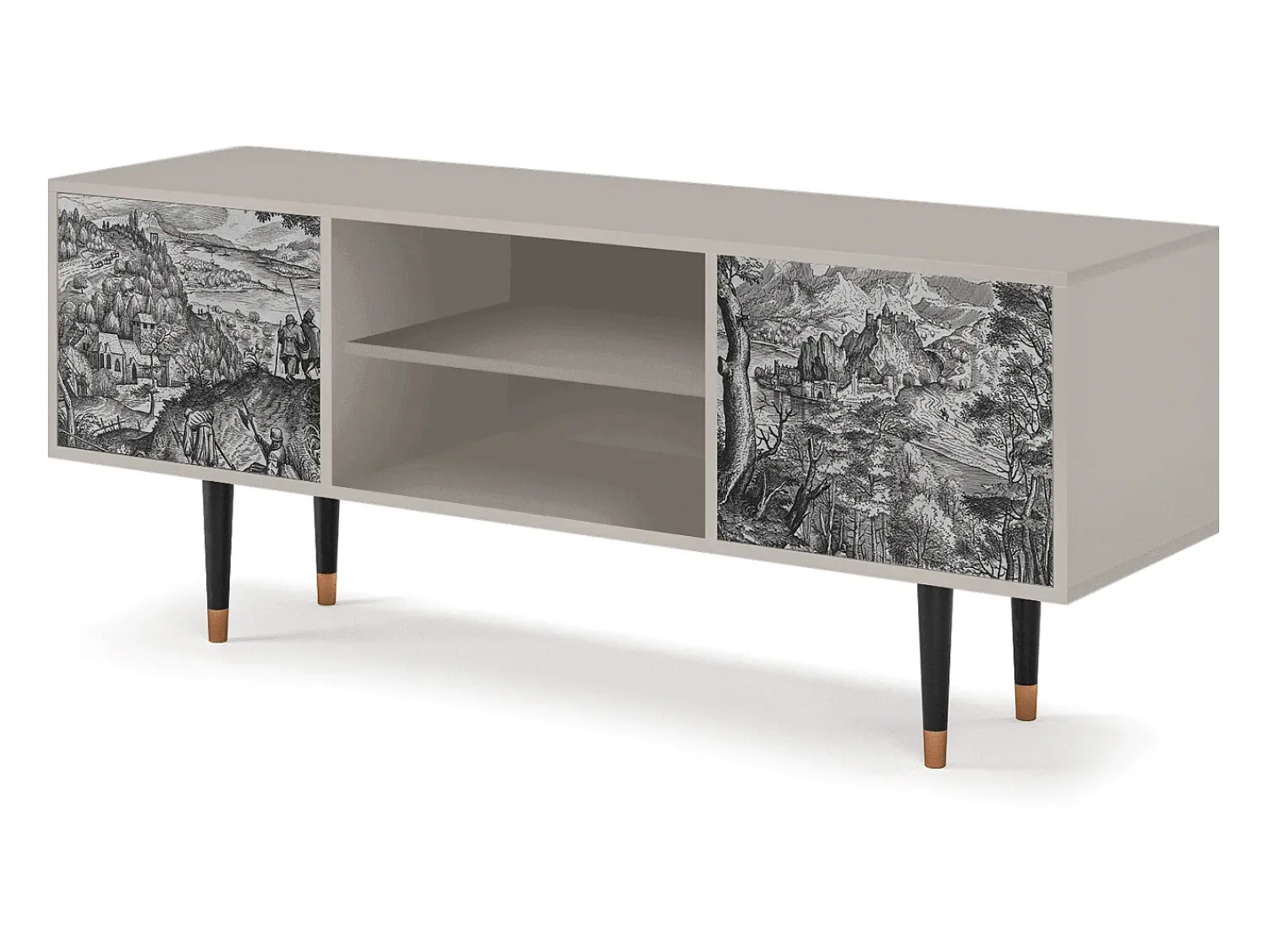 Móvel De Tv| Mueble de TV - 170х69х48 cm - T2 - Milites Requiescentes, Areia Bege