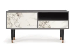 Best Mueble de TV - 115х59х48 cm - T3 - Milk Marble, Areia Bege