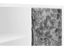 Móvel De Tv* Mueble de TV - 170х69х48 cm - T2 - Milites Requiescentes, Branco Bege