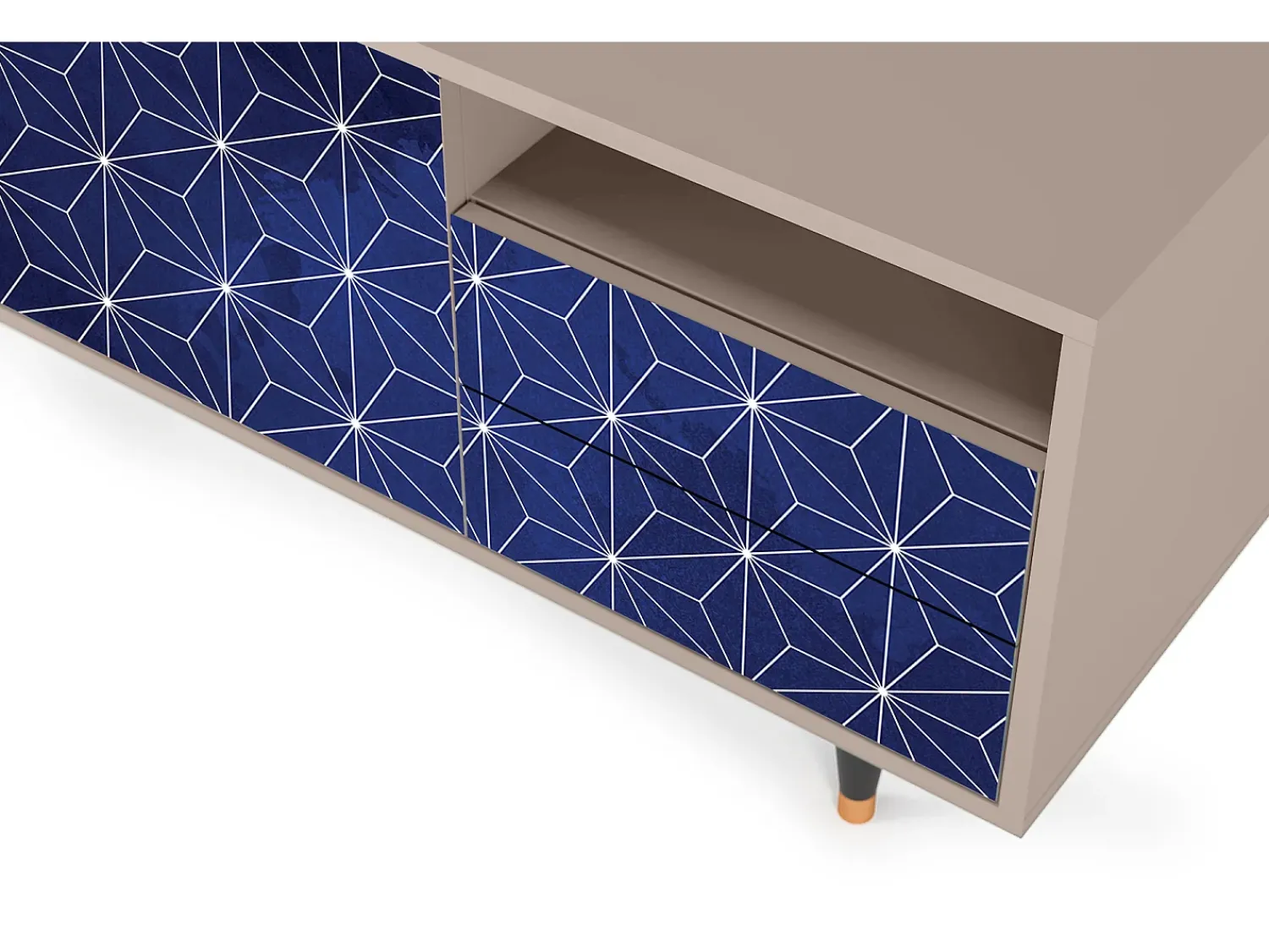 Móvel De Tv| Mueble de TV - 125х56х41 cm - T7 - Milky Way, Latte Bege