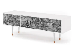 Mueble de TV - 170х59х48 cm - T4 - Milites Requiescentes, Branco Bege