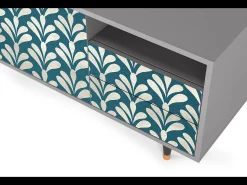 Mueble de TV - 125х56х41 cm - T7 - Milky Tears, Cinza^ Móvel De Tv