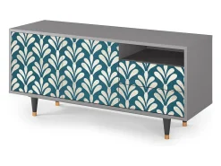 Mueble de TV - 125х56х41 cm - T7 - Milky Tears, Cinza^ Móvel De Tv