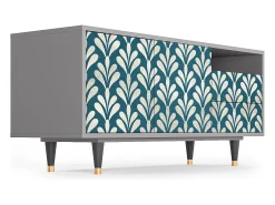 Mueble de TV - 125х56х41 cm - T7 - Milky Tears, Cinza^ Móvel De Tv