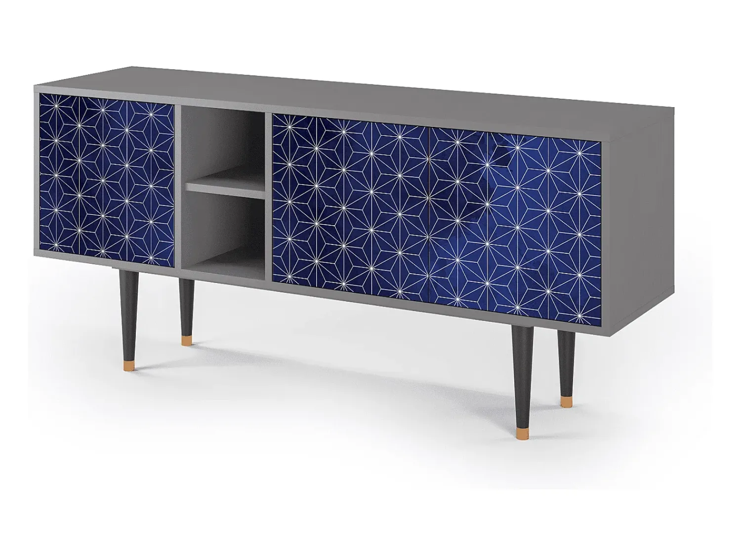 Mueble de TV - 150х69х41 cm - T5 - Milky Way, Cinza^ Móvel De Tv