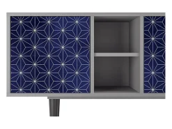 Mueble de TV - 150х69х41 cm - T5 - Milky Way, Cinza^ Móvel De Tv