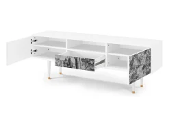 Mueble de TV - 170х59х41 cm - T6 - Milites Requiescentes, Branco^ Móvel De Tv