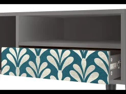 Mueble de TV - 115х59х48 cm - T3 - Milky Tears, Cinza^ Móvel De Tv