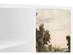 Mueble de TV - 170х69х48 cm - T2 - Mill along a River, Branco^ Móvel De Tv