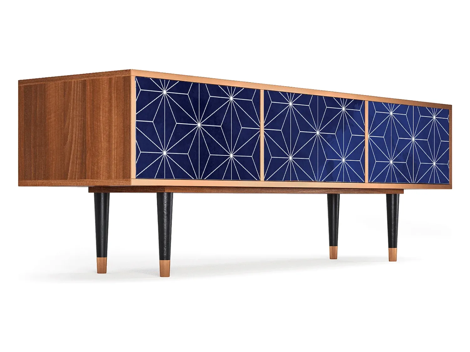 Móvel De Tv* Mueble de TV - 170х59х48 cm - T4 - Milky Way, Nogueira Castanho