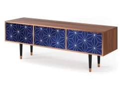 Móvel De Tv* Mueble de TV - 170х59х48 cm - T4 - Milky Way, Nogueira Castanho