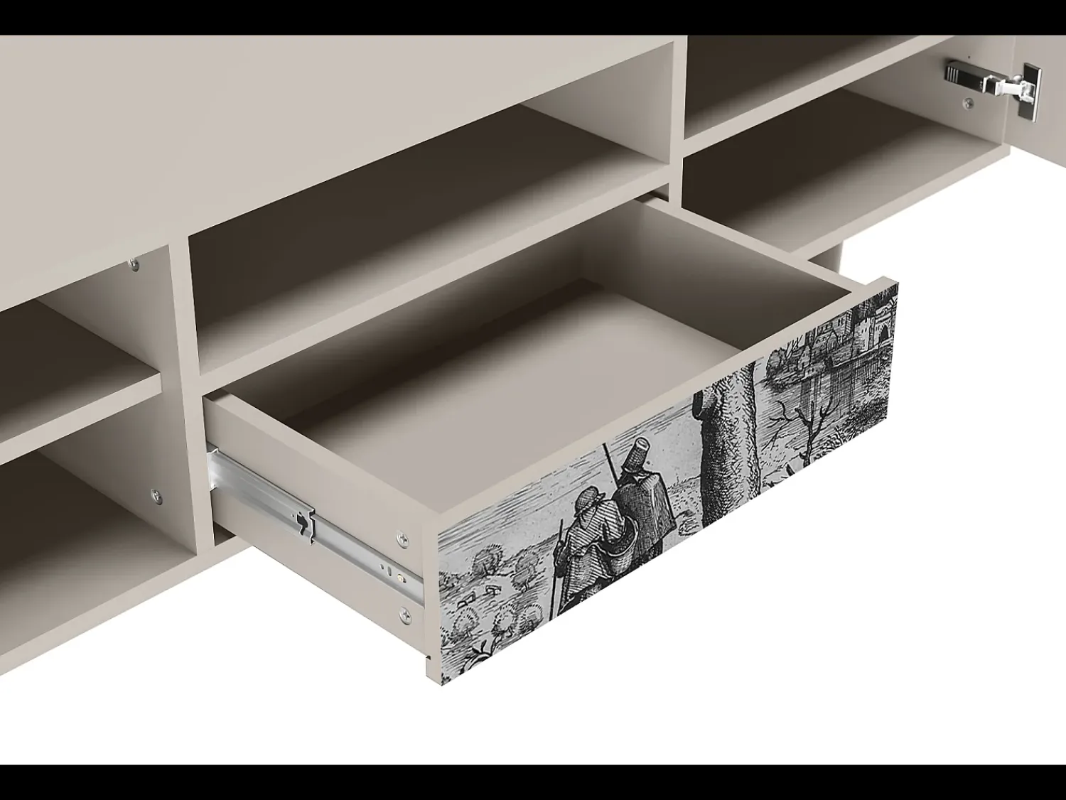 Mueble de TV - 170х59х41 cm - T6 - Milites Requiescentes, Areia^ Móvel De Tv