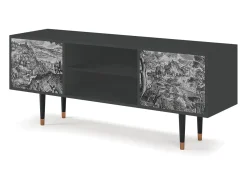 Mueble de TV - 170х69х48 cm - T2 - Milites Requiescentes, Antracite^ Móvel De Tv