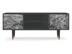 Mueble de TV - 170х69х48 cm - T2 - Milites Requiescentes, Antracite^ Móvel De Tv