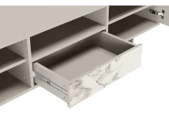 New Mueble de TV - 170х59х41 cm - T6 - Milk Marble, Areia Bege